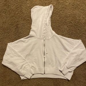 White Zip Up